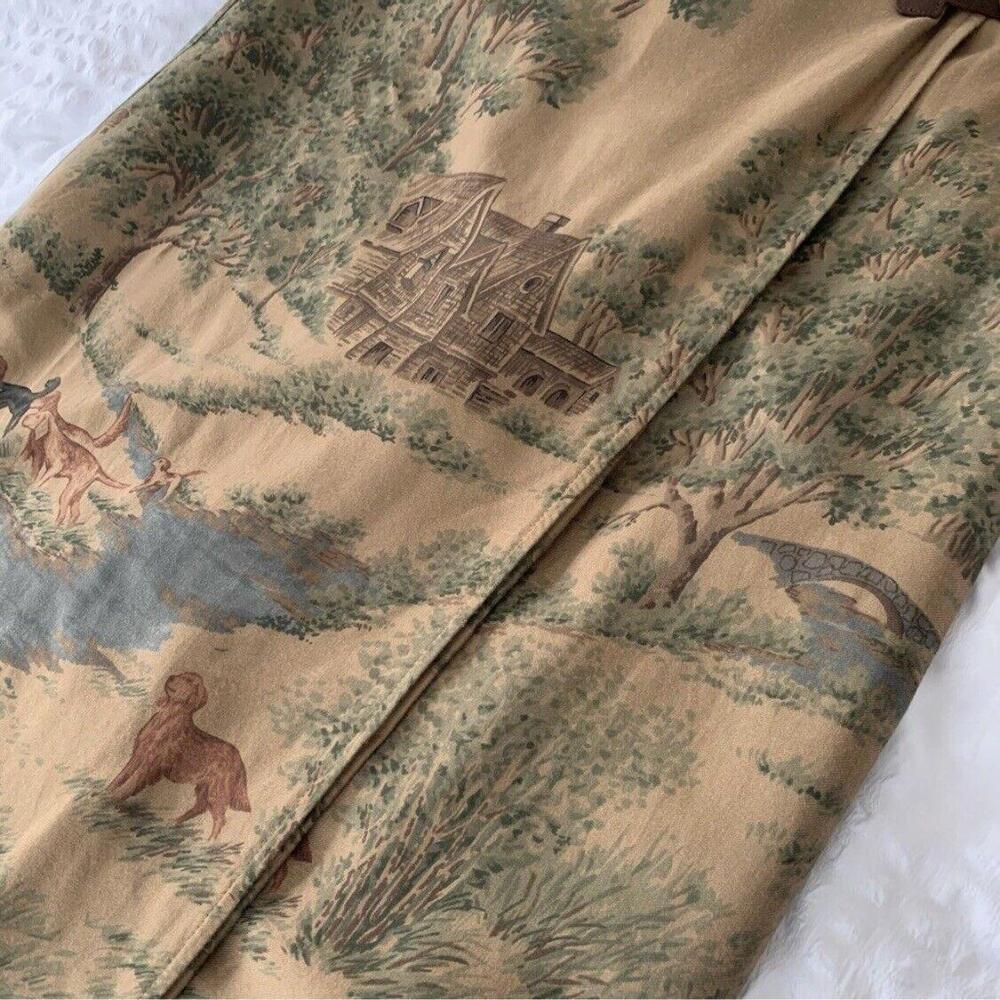 Vintage Womens Polo Ralph Lauren Skirt Western Dog Country Style - Size 12 - Picture 16 of 16